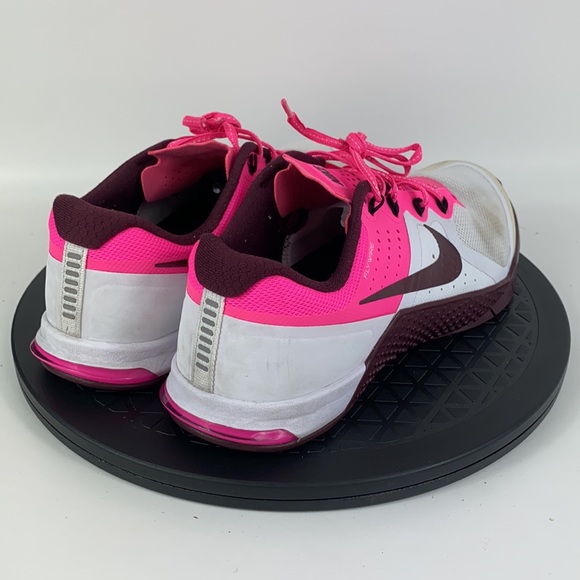 Nike Metcon 2 White/Pink/Maroon Training Shoes 821913-106 Women's Size 8 - Picture 5 of 14